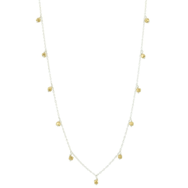 Falling Stars Necklace in Gold and Silver - 20-22" L