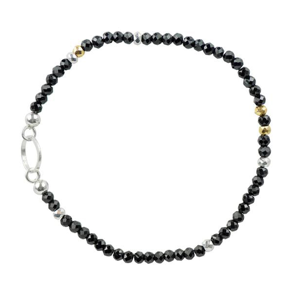 Pyrite's Booty Bracelet in Onyx with Ring
