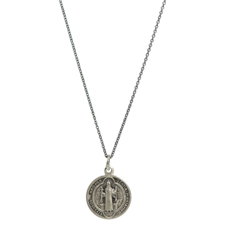Vintage Saint Benedict Medal Necklace #VA18