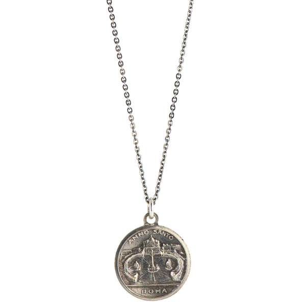 Pope Pius XII | Vintage Medal Necklace #VA31