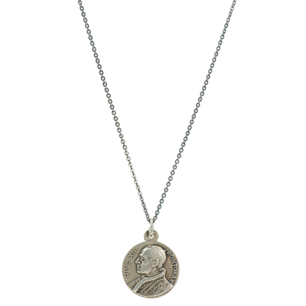 Pope Pius XII | Vintage Medal Necklace #VA44