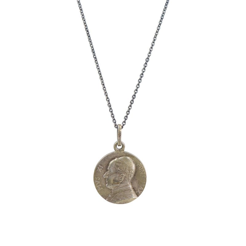 Pope Pius XI | Vintage Medal Necklace #VC17