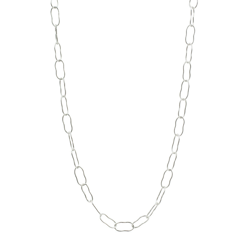 Magic Beans Layering Chain Necklace in Silver