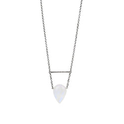 Moonstone Solitaire Necklace