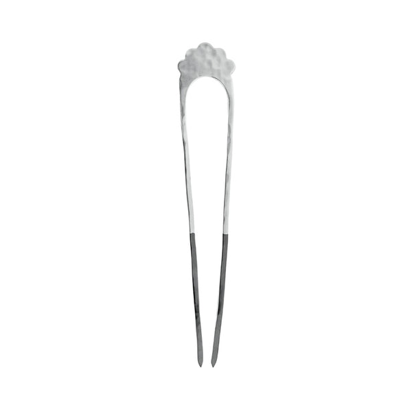 Fado Hair Pin in Silver & Rhodium - Large