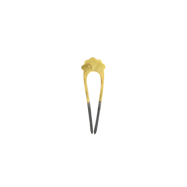 Fado Hair Pin in Gold & Rhodium - Small