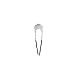 Fado Hair Pin in Silver & Rhodium - Small