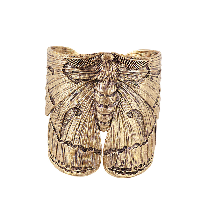Atlas Moth Cuff in Bronze