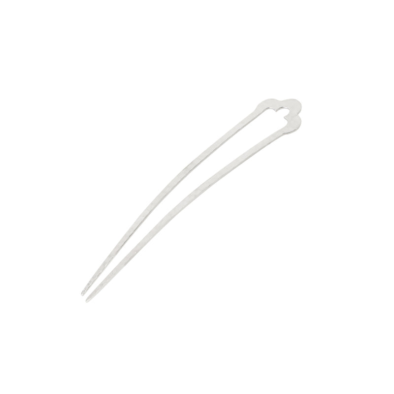 Trefoil Hair Pin in Silver - Large