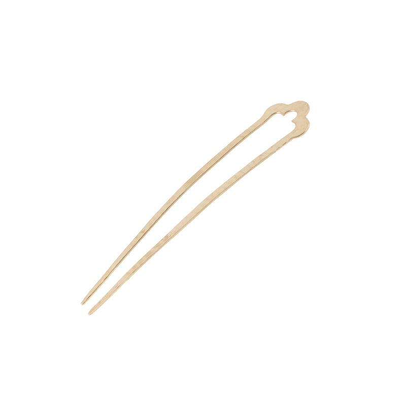Trefoil Hair Pin in Bronze - Large