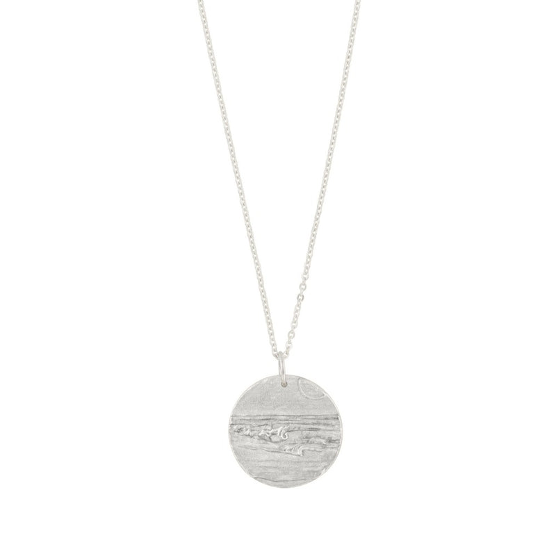 Go With the Flow Musing Necklace in Silver - 32" Chain