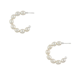 Superpower Pearl Hoops - Small
