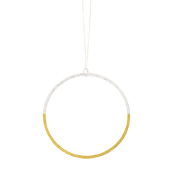 "O" Yes Circle Necklace in Two-Tone