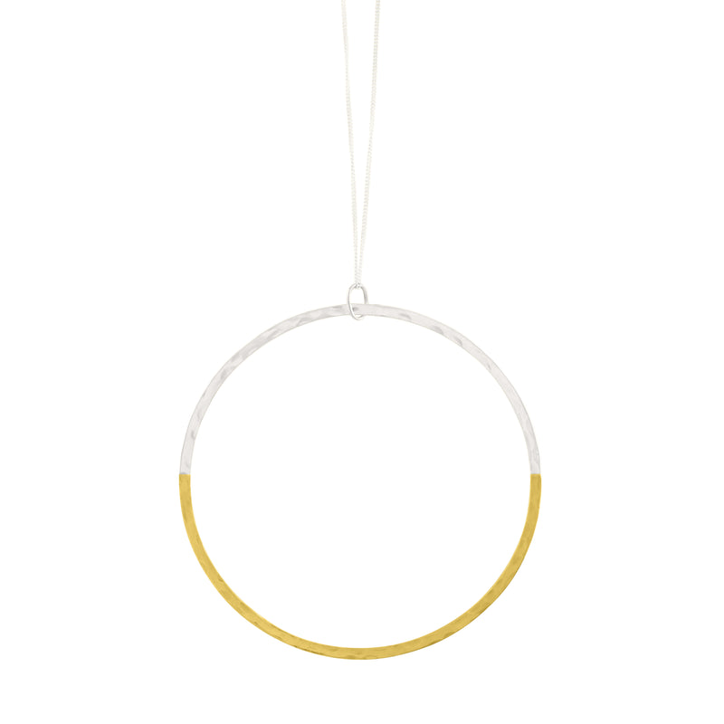 "O" Yes Circle Necklace in Two-Tone