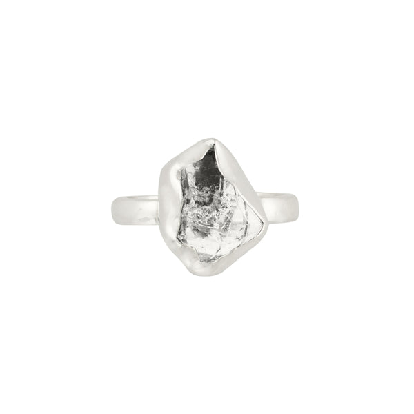 Herkimer Protector Ring in Silver