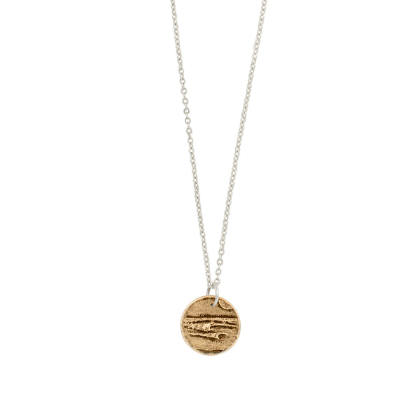 Elements Signet Necklace - Go With The Flow in Bronze