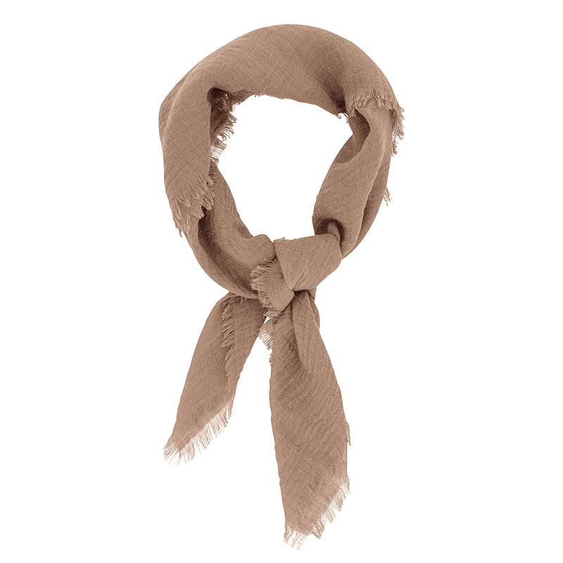 Cloud Scarf in Camel - Small