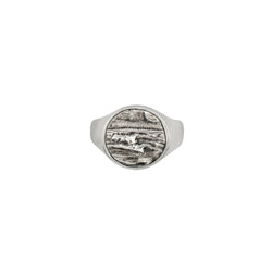 Elements Signet Ring - Go with the Flow in Silver