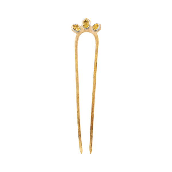 Citrine Empire Hair Pin - Large | Available to Ship March 14, 2025