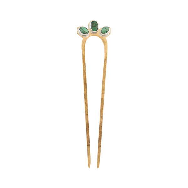 Emerald Empire Hair Pin - Large