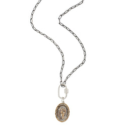 Carabiner Horse Medallion Necklace