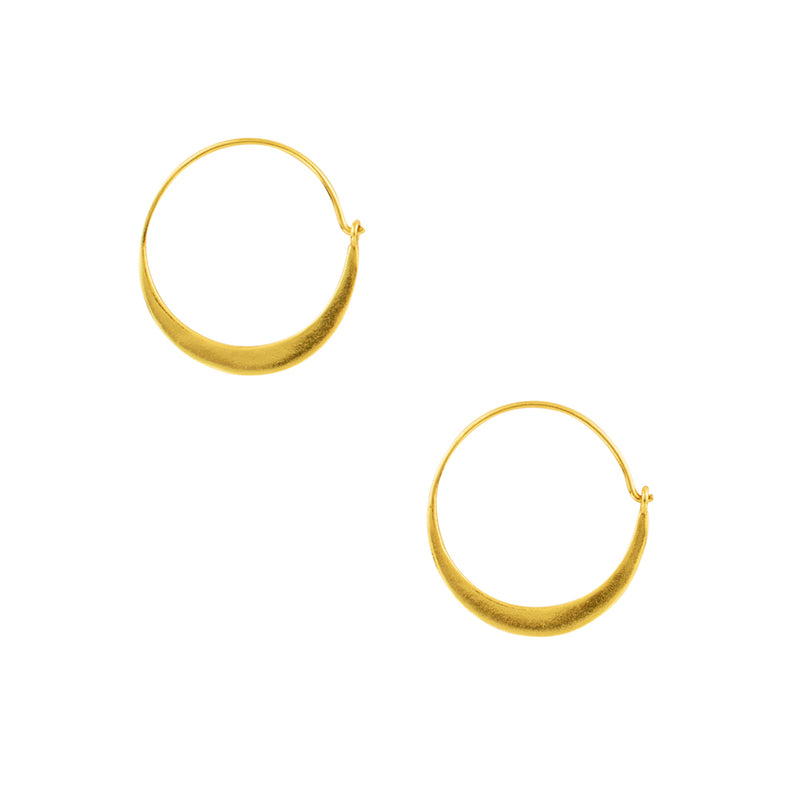 Arc Hoops in Gold - 1"