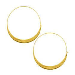 Arc Hoops in Gold - 2"