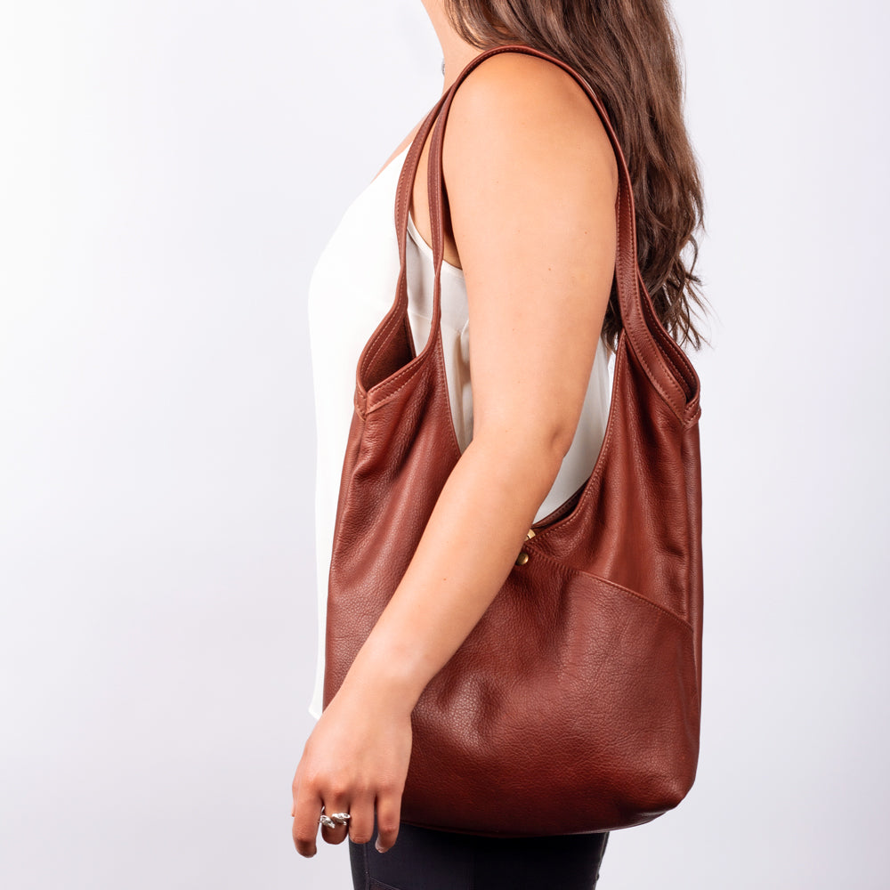 Super Soft Leather Bag in Cognac The Good Collective