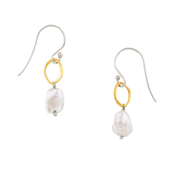 Baroque Pearl Orbit Earrings | Available to Ship 10/20
