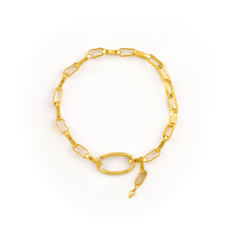 Paper Chain Bracelet - Large Link in Gold