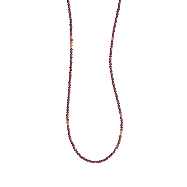 Red Sky at Night Stone Strand Necklace