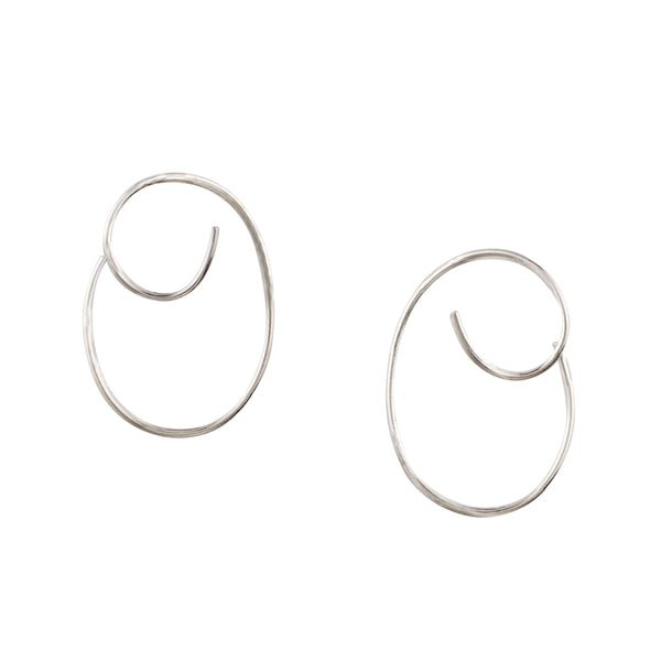 Loop de Loop Earrings in Silver - Small