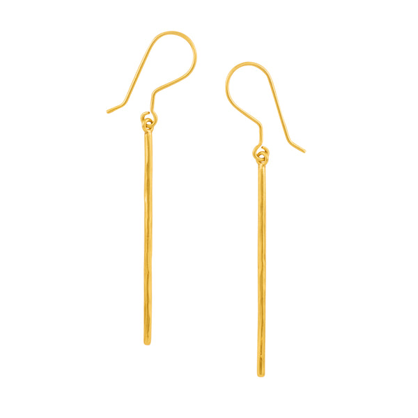 Simply Perfect Bar Earrings in Gold - 2 3/8"