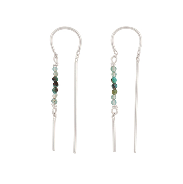 Beaded Dancer Threaders in Turquoise & Apatite