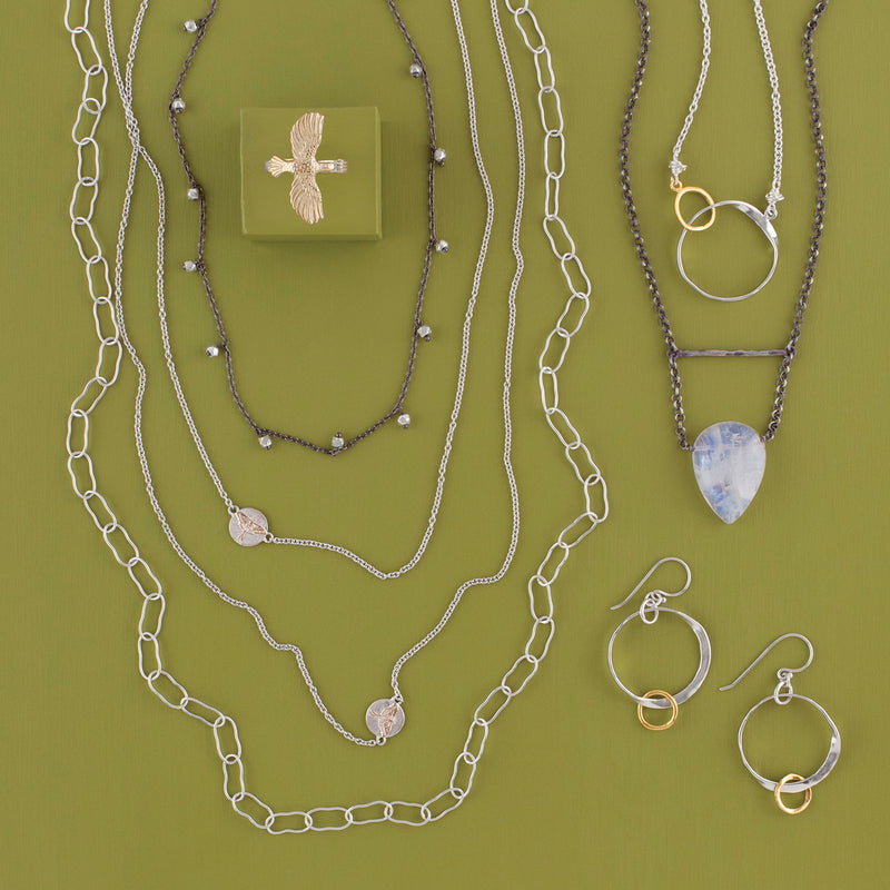 Moonstone Solitaire Necklace