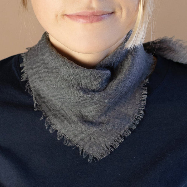 Cloud Scarf in Charcoal - Large