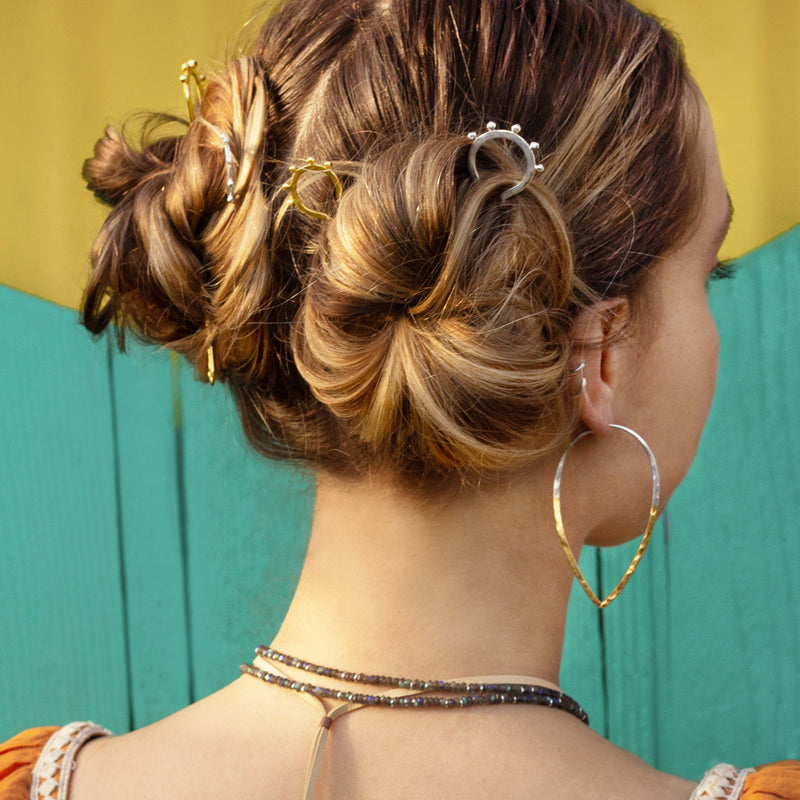 Horizon Hair Pin in Gold - Large